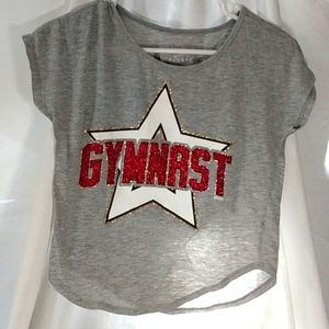 Justice Gymnast shirt size 10